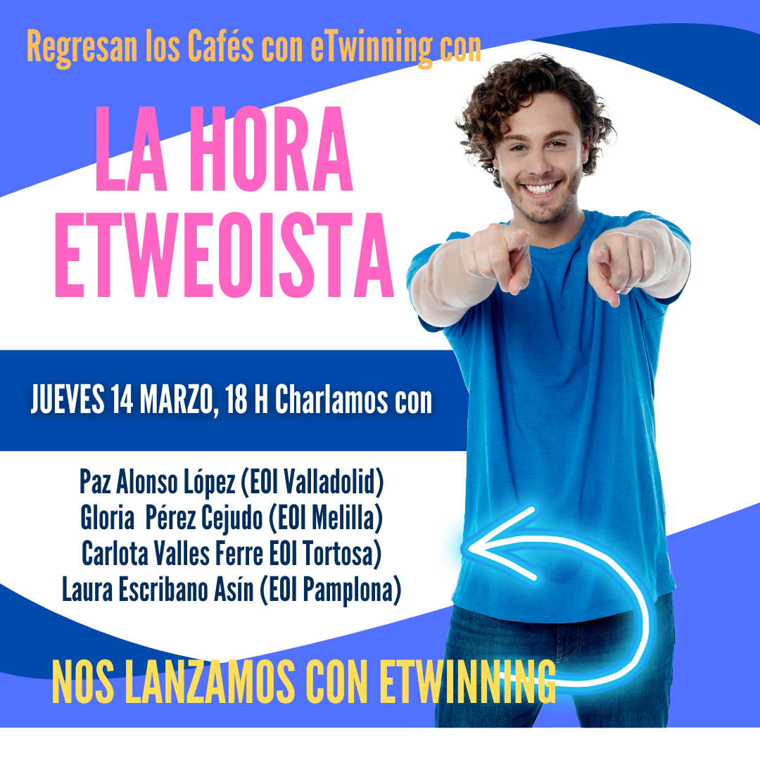 El webinar «La hora eTweoista» del Grupo «Escuelas de Idiomas conectadas con eTwinning» contará con una ponente de la Escuela Oficial de Idiomas de Pamplona